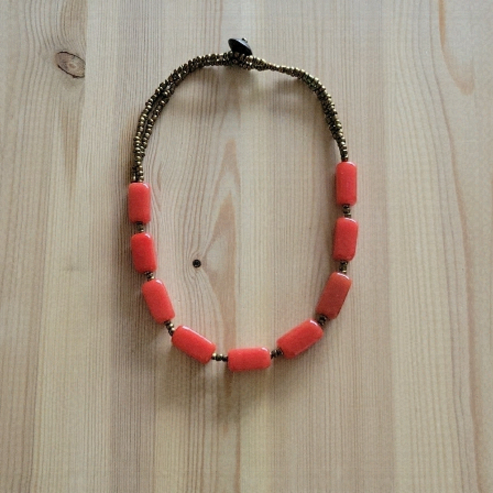 Fashion Necklace Coral